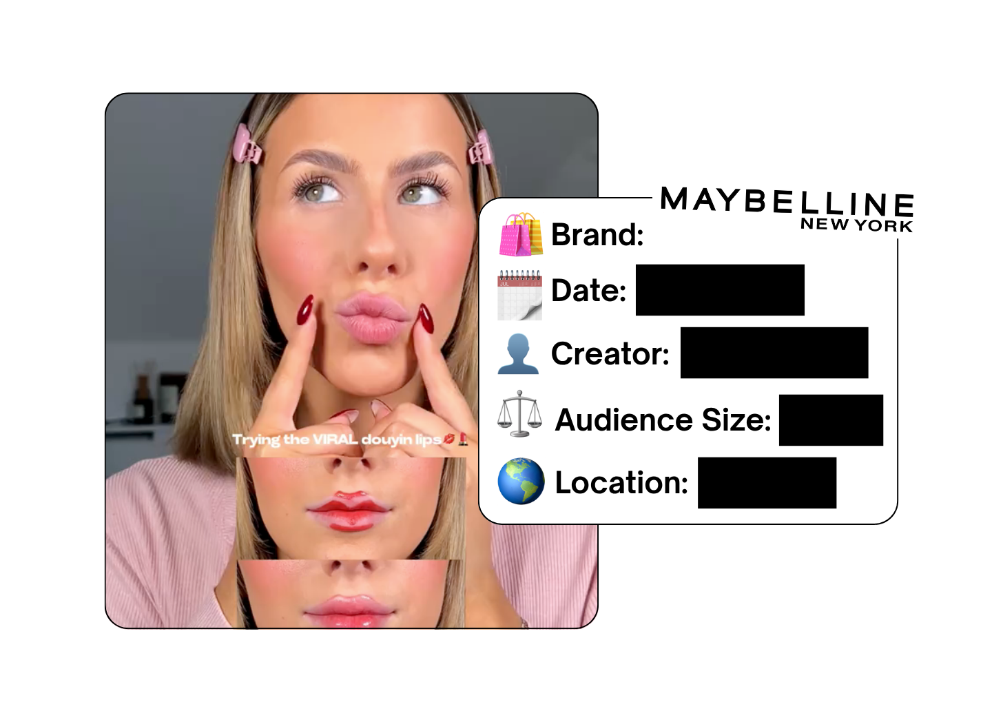 Spotted: Maybelline in a new paid collab