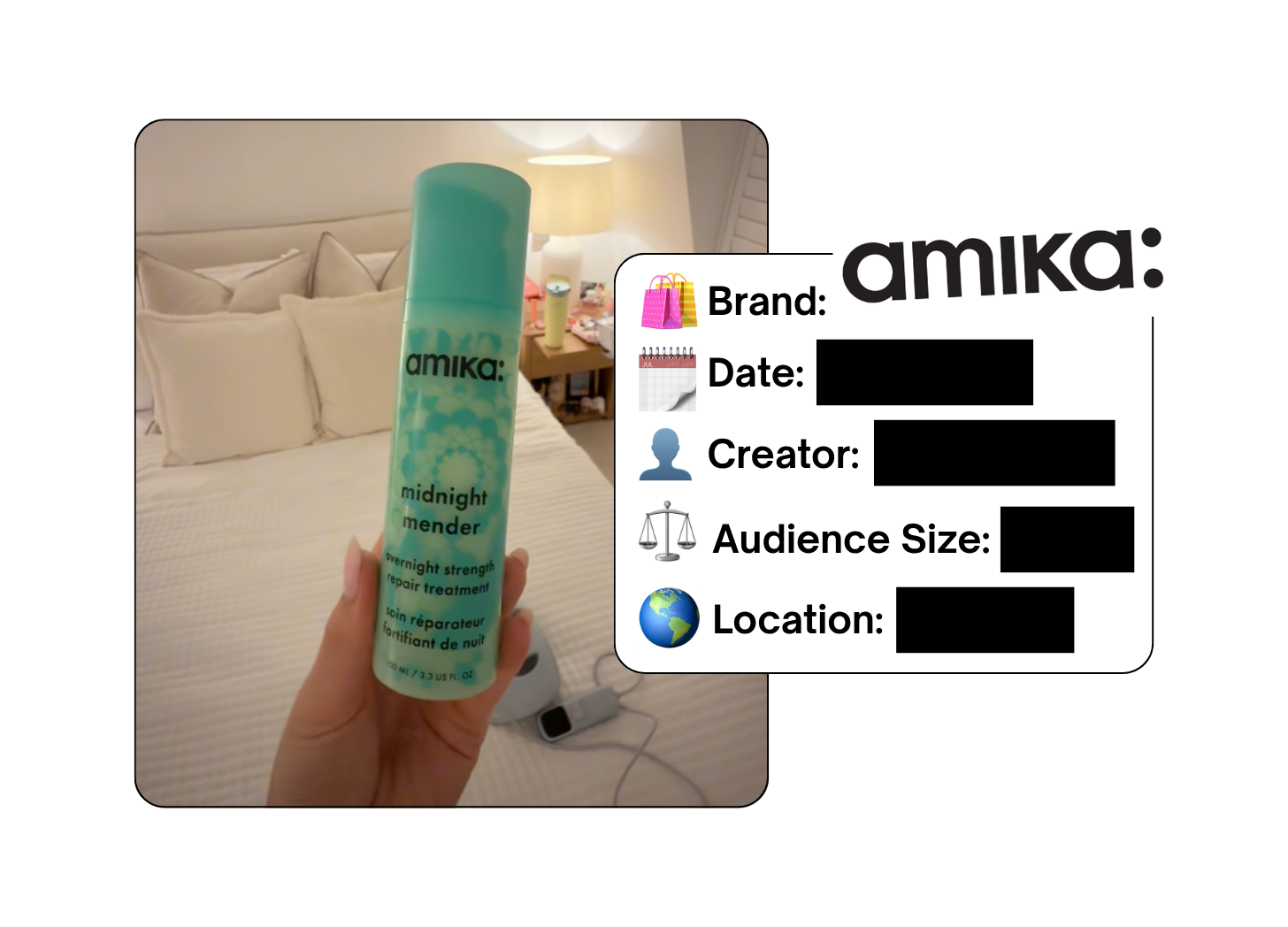 Spotted: Amika in a new paid collab