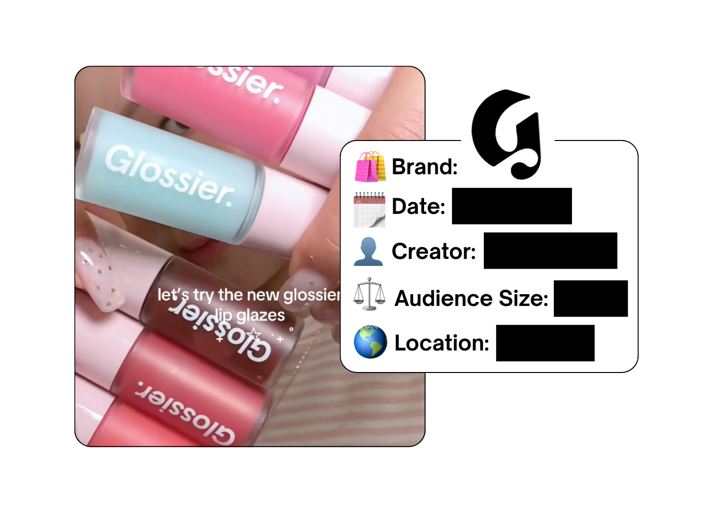Spotted: Glossier in a new paid collab