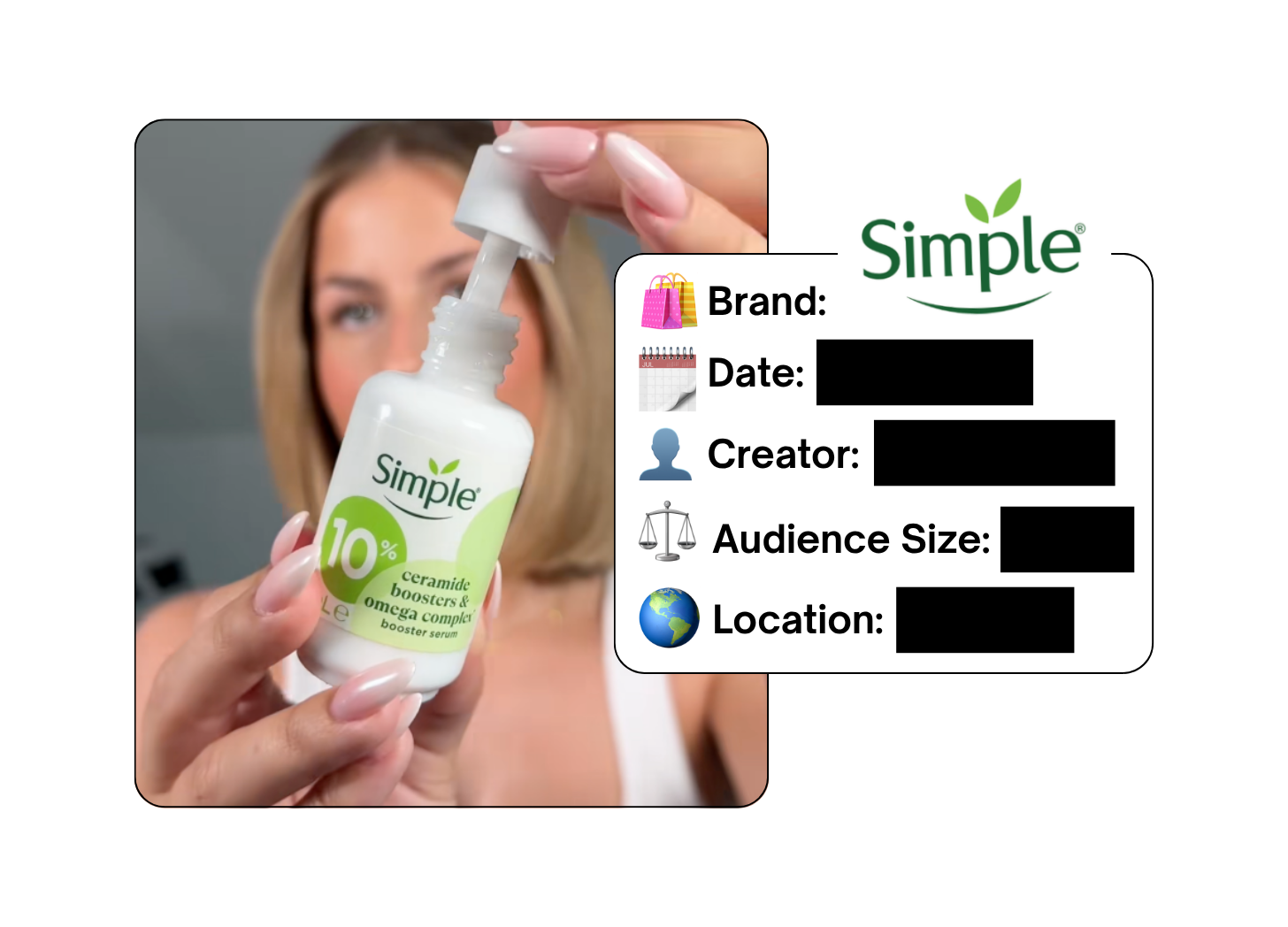 Spotted: Simple Skincare in a new paid collab