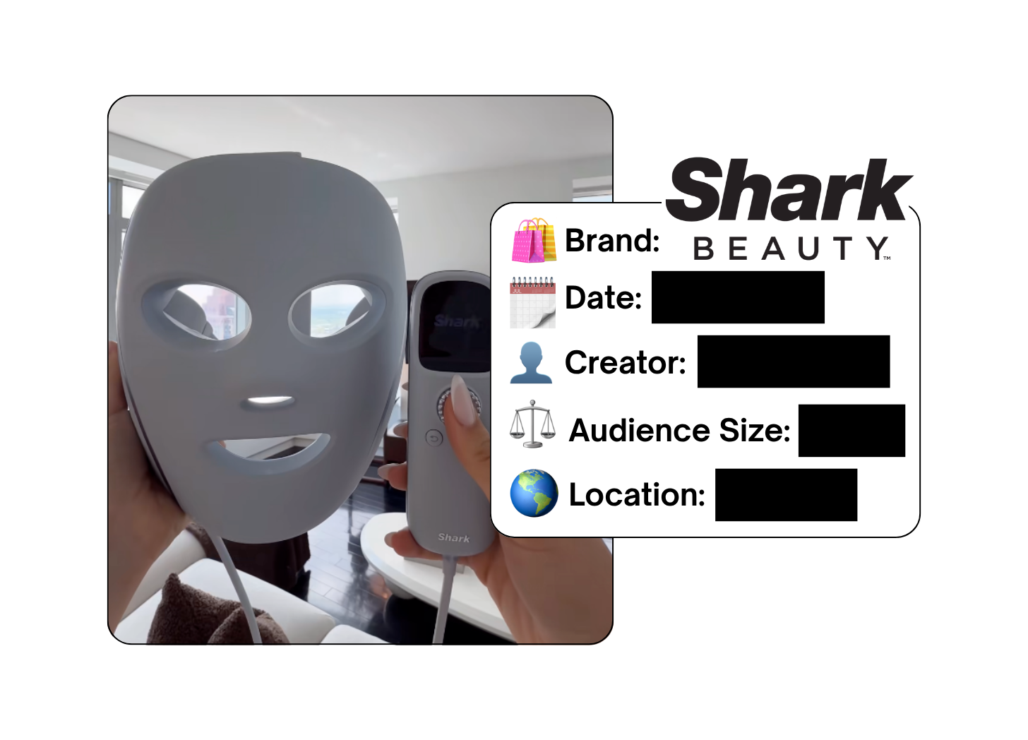 Spotted: Shark Beauty in a new paid collab