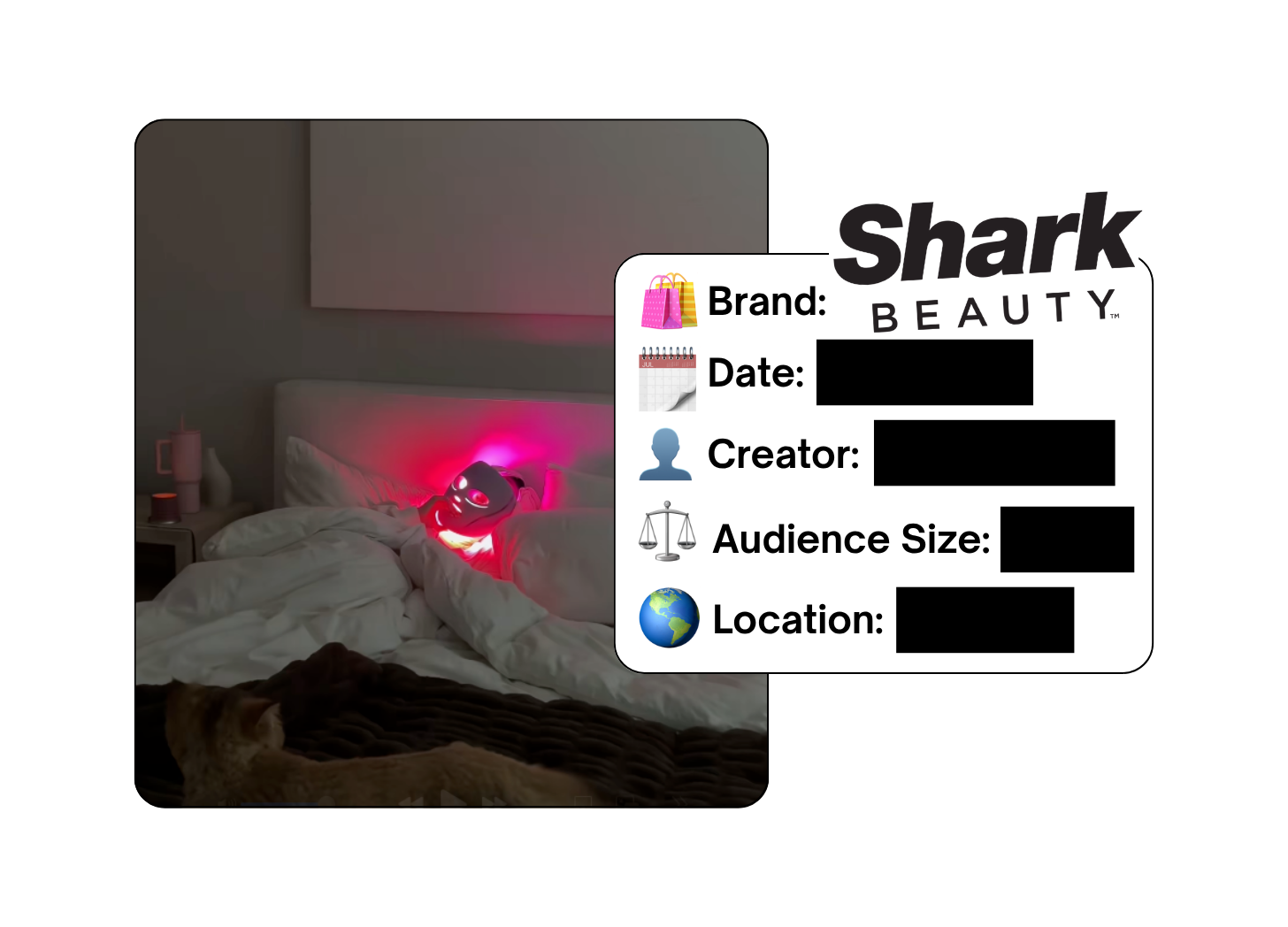 Spotted: Shark Beauty in a new paid collab