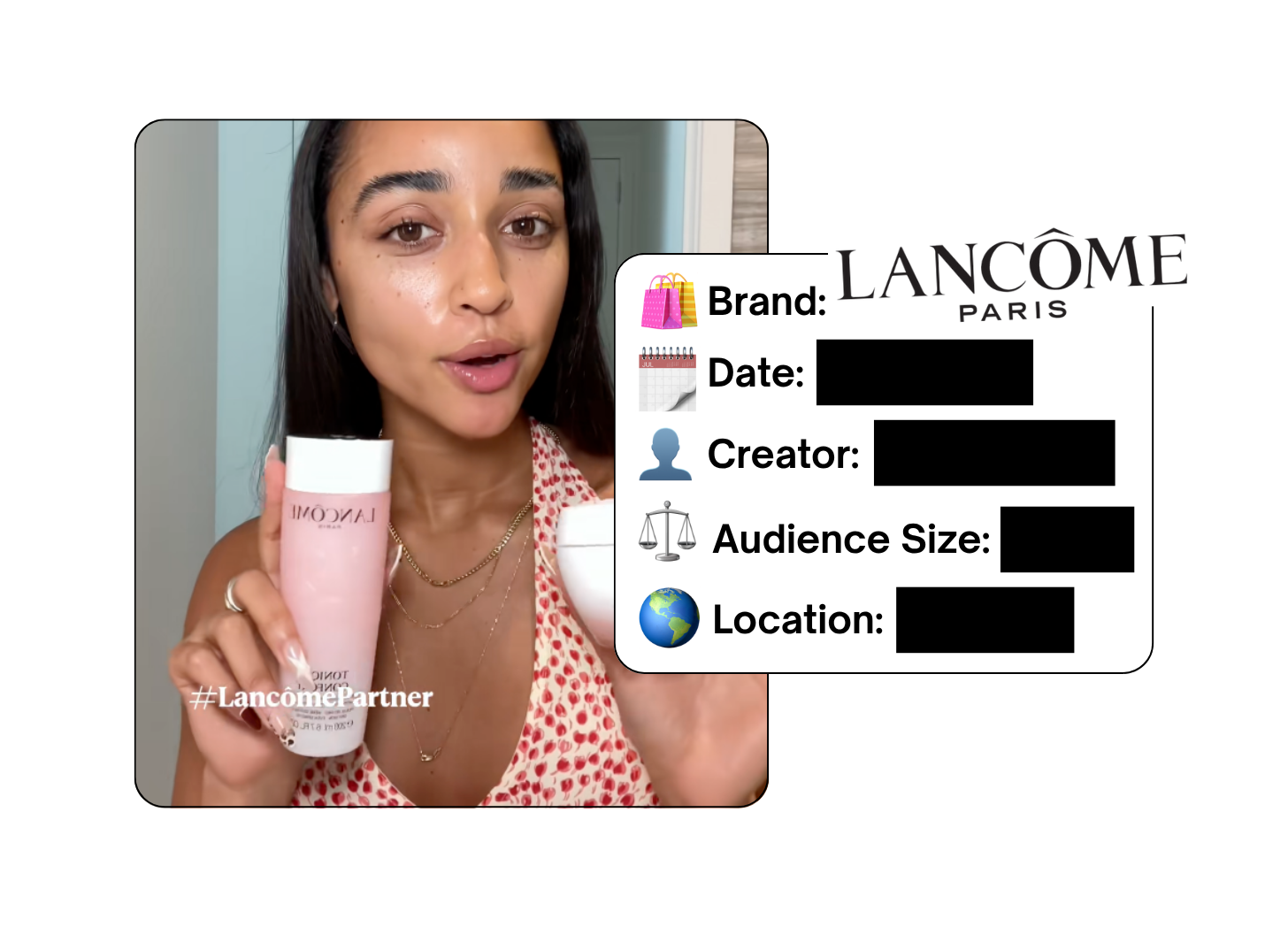 Spotted: Lancôme in a new paid collab