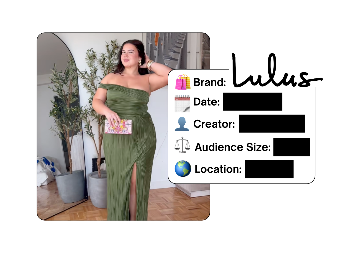 Spotted: Lulus in a new paid collab