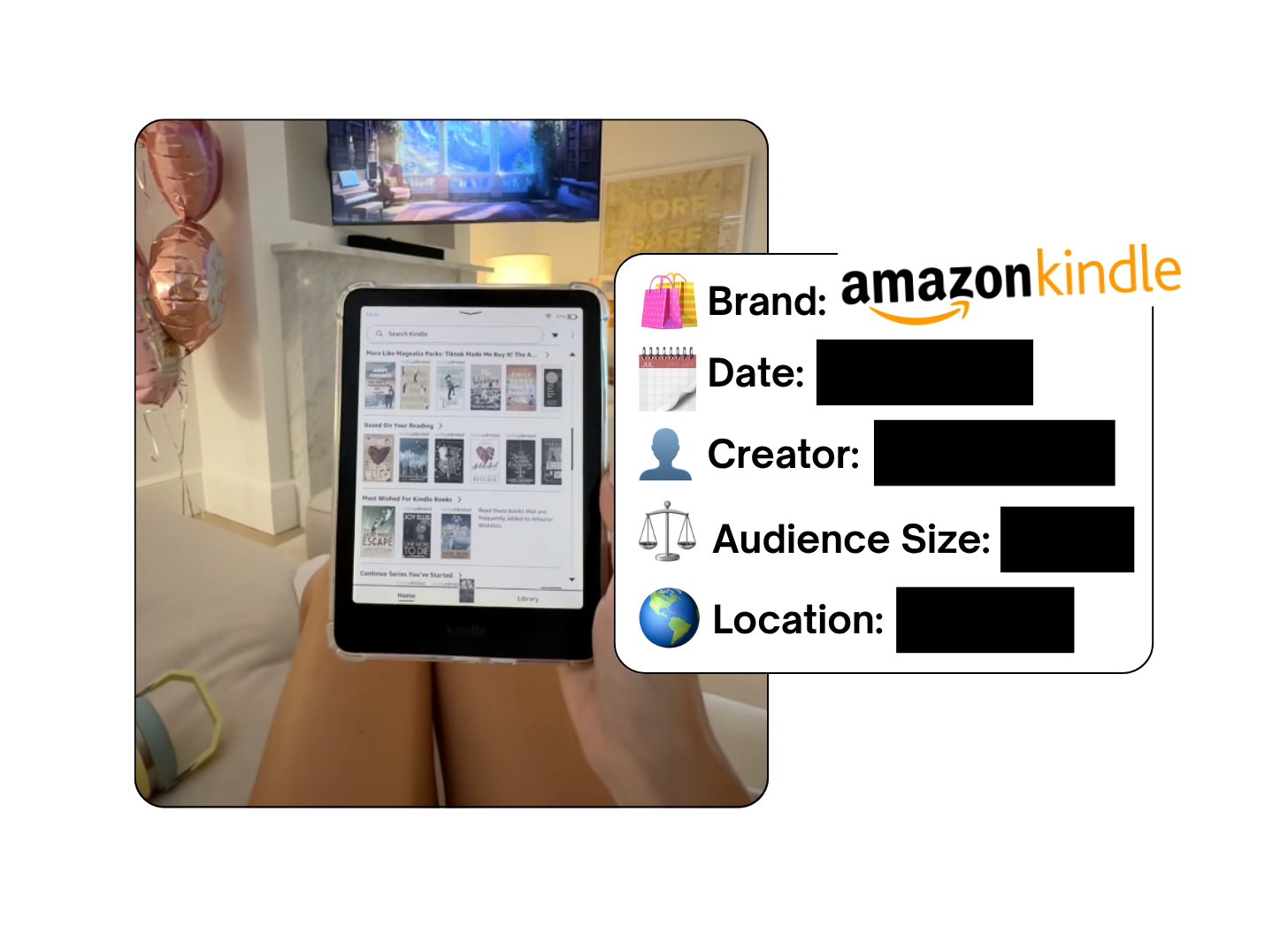 Spotted: Amazon Kindle in a new paid collab