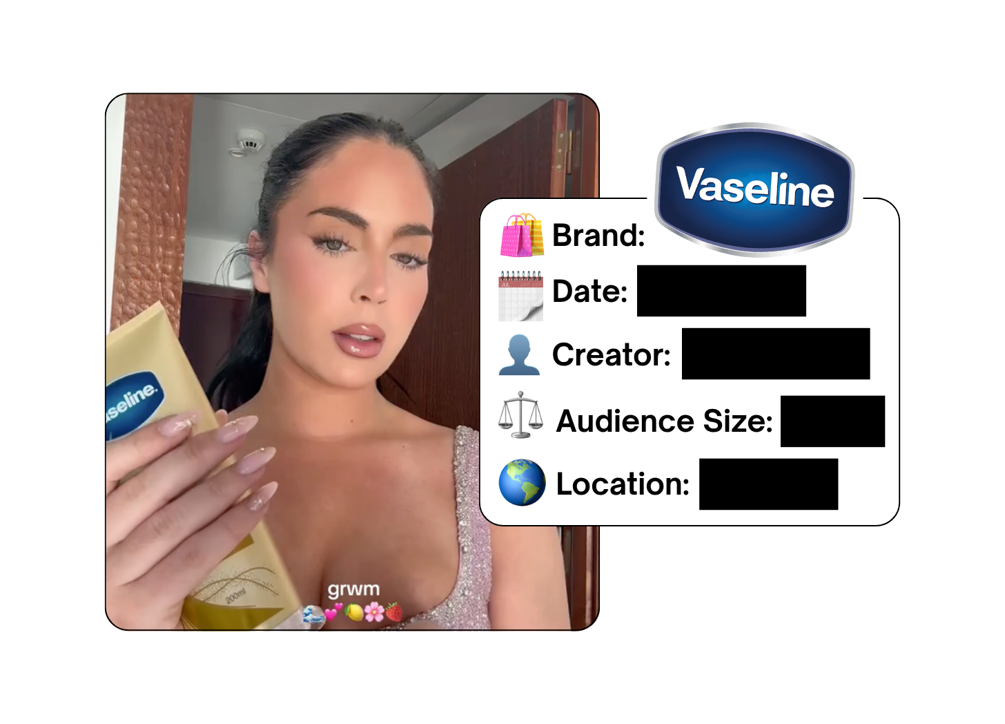 Spotted: Vaseline in a new paid collab