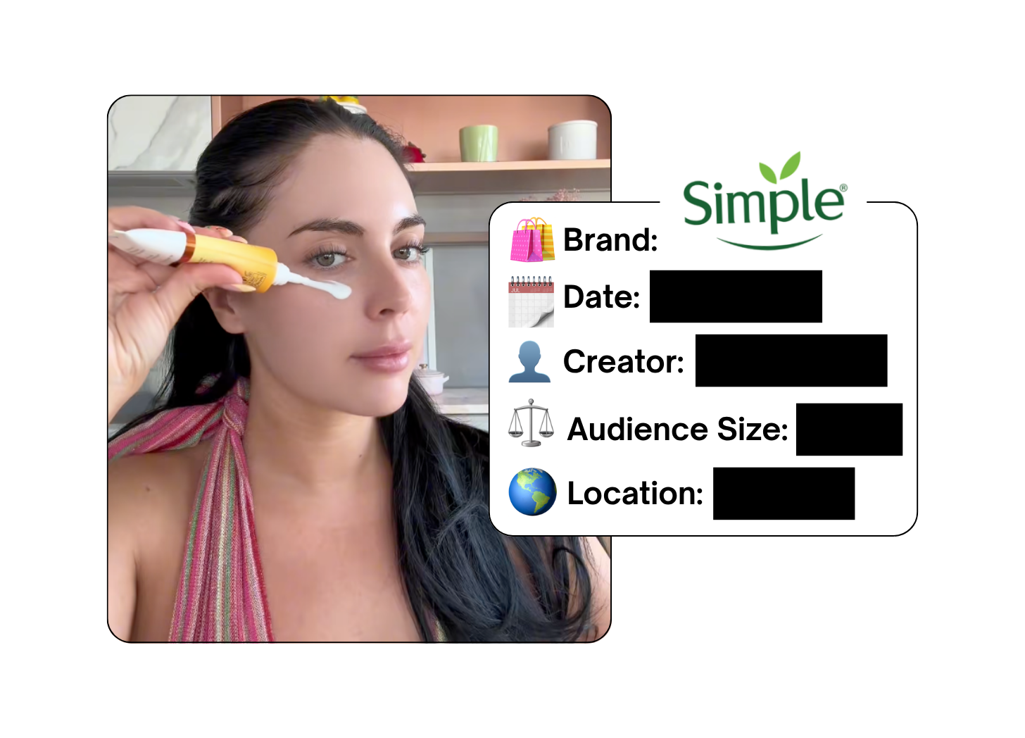 Spotted: Simple Skincare in a new paid collab