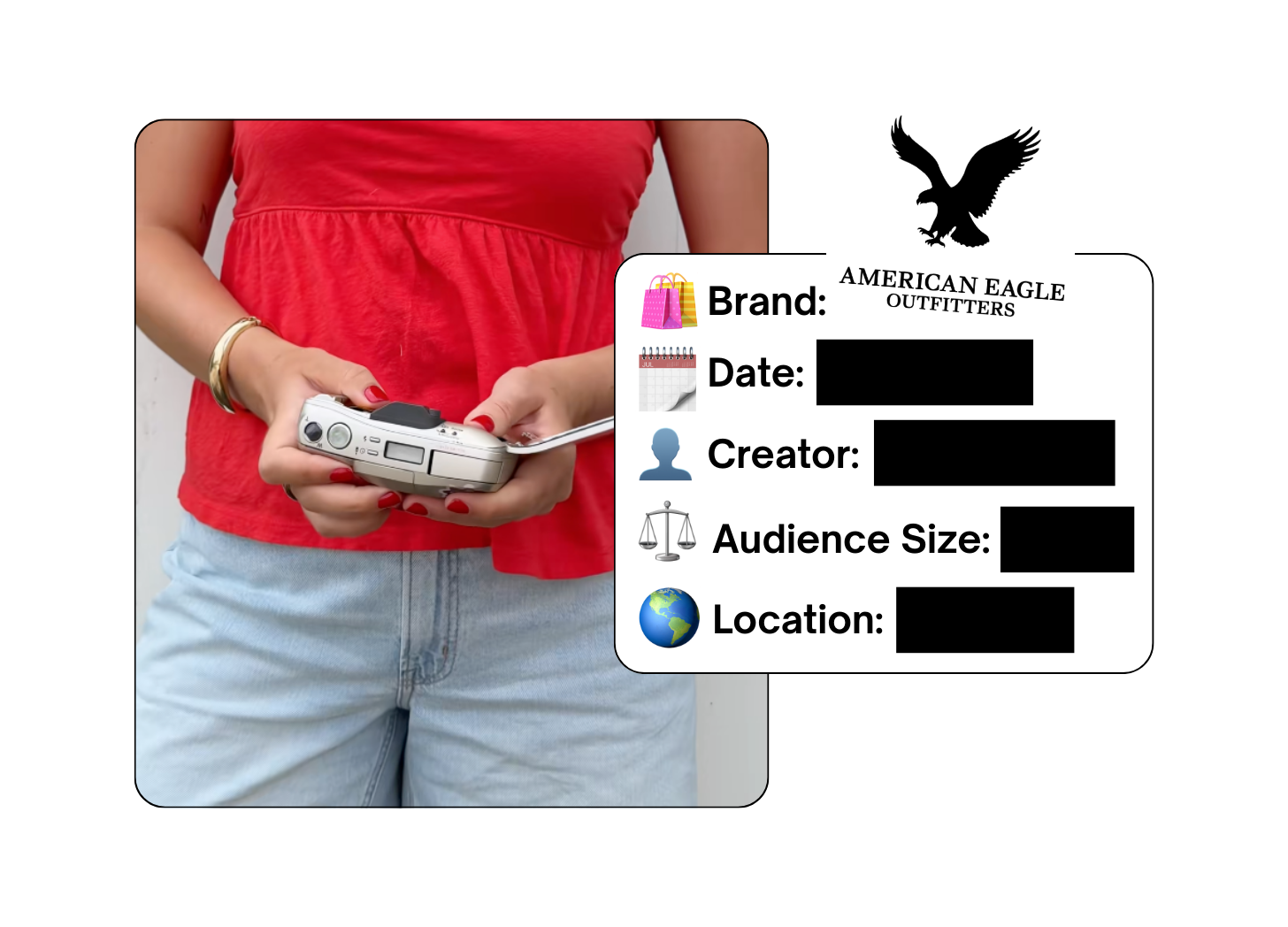 Spotted: American Eagle in a new paid collab