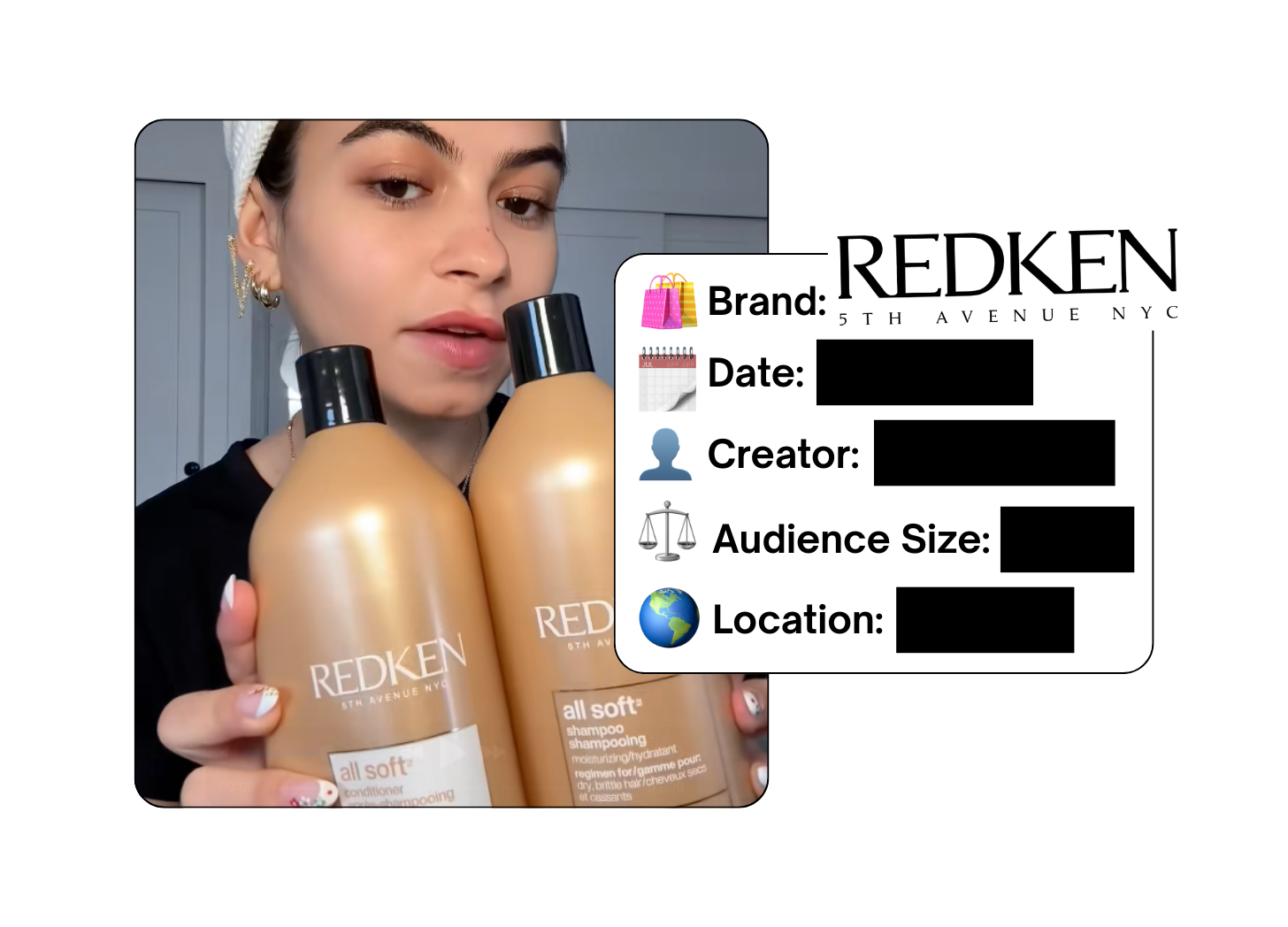 Spotted: Redken in a new paid collab