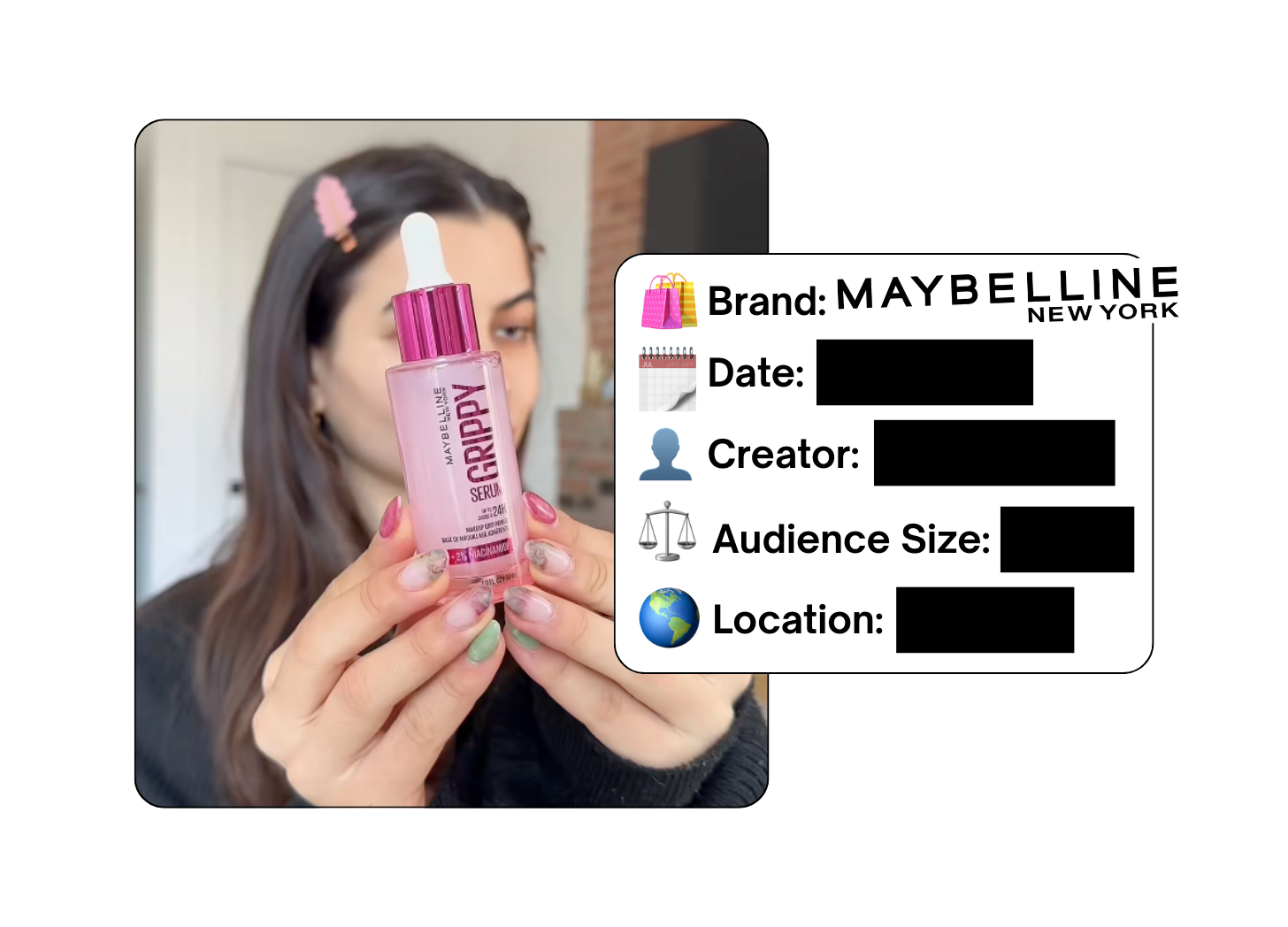 Spotted: Maybelline in a new paid collab