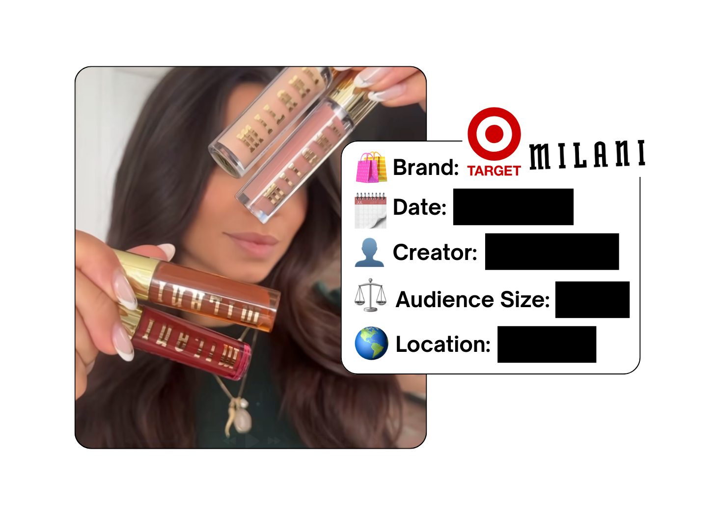 Spotted: Target x Milani Cosmetics in a new paid collab