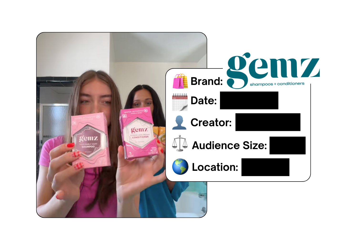 Spotted: Gemz Haircare in a new paid collab