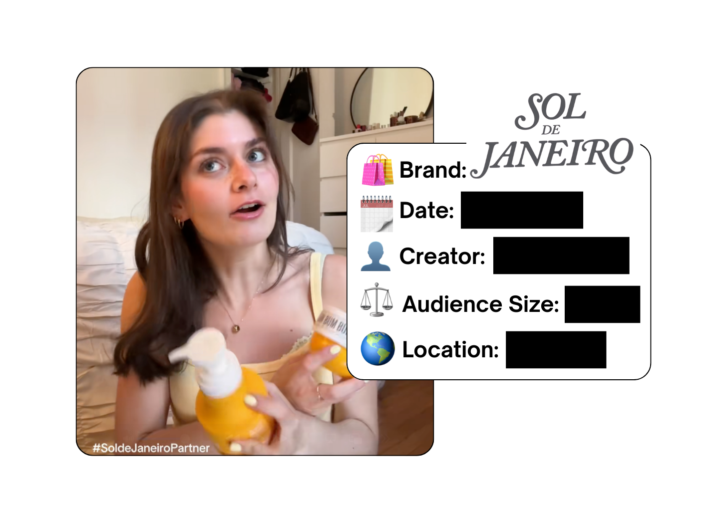Spotted: Sol de Janeiro in a new paid collab