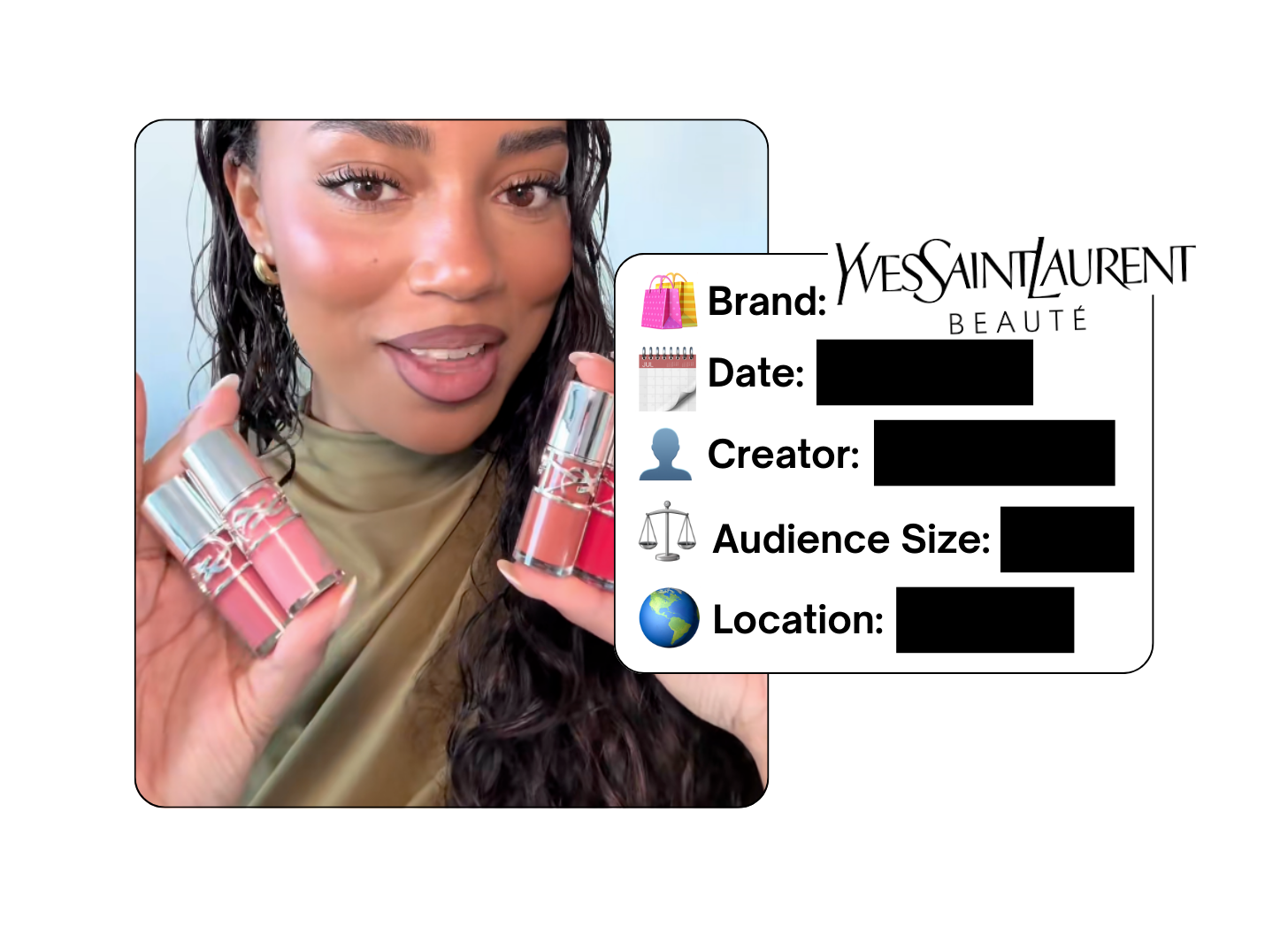 Spotted: YSL Beauty in a new paid collab