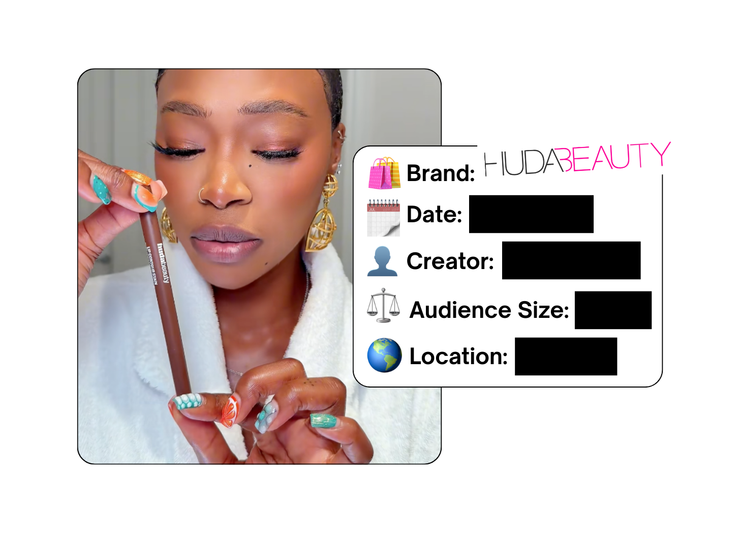 Spotted: Huda Beauty in a new paid collab