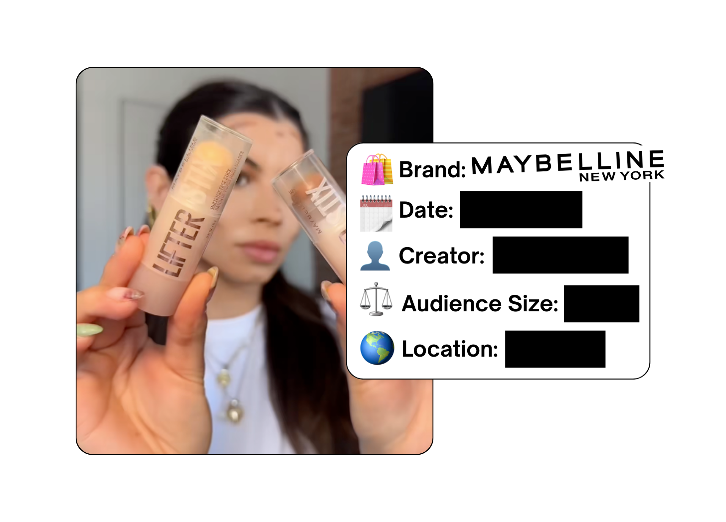 Spotted: Maybelline in a new paid collab