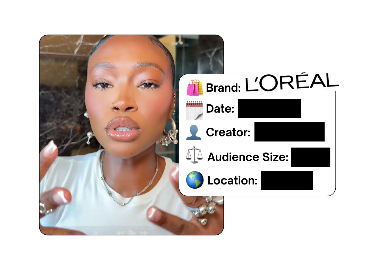 Spotted: L'Oreal in a new paid collab