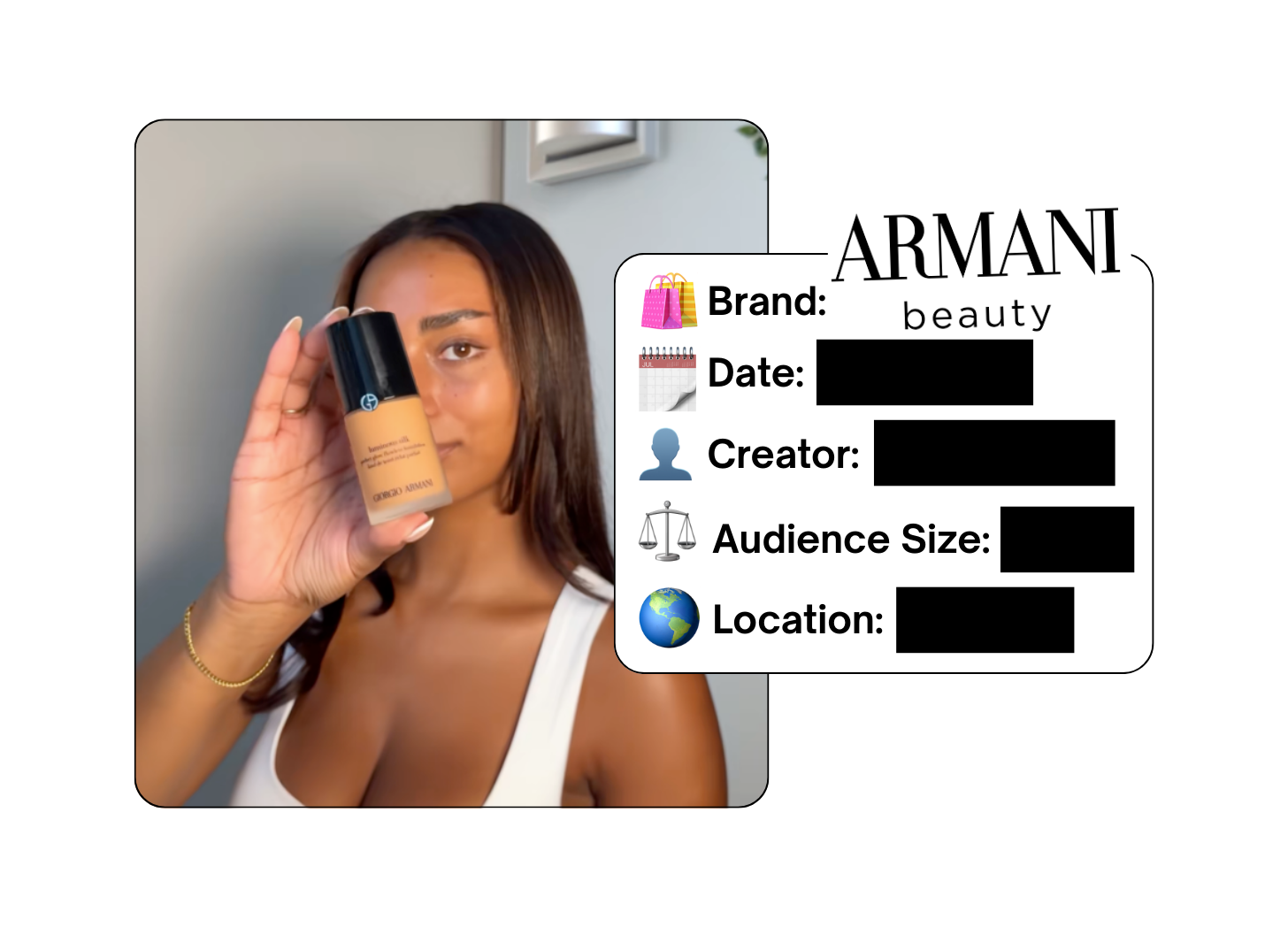 Spotted: Armani Beauty in a new paid collab