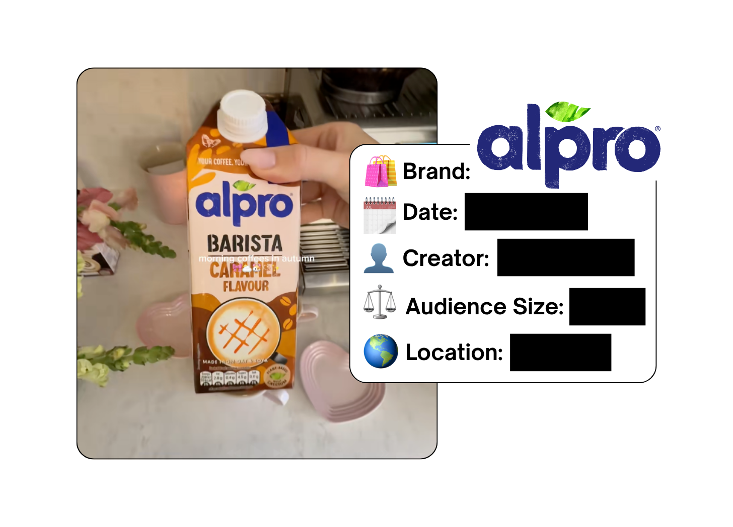 Spotted: Alpro in a new paid collab