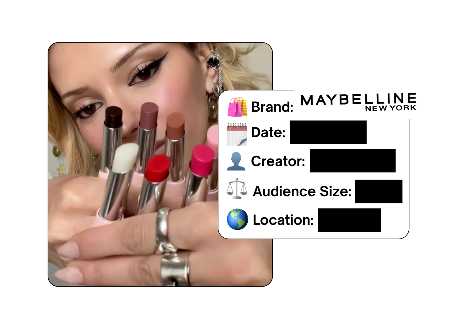 Spotted: Maybelline in a new paid collab
