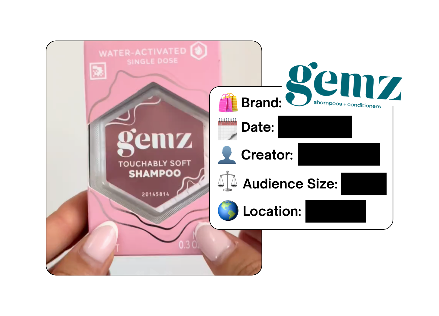 Spotted: Gemz Haircare in a new paid collab
