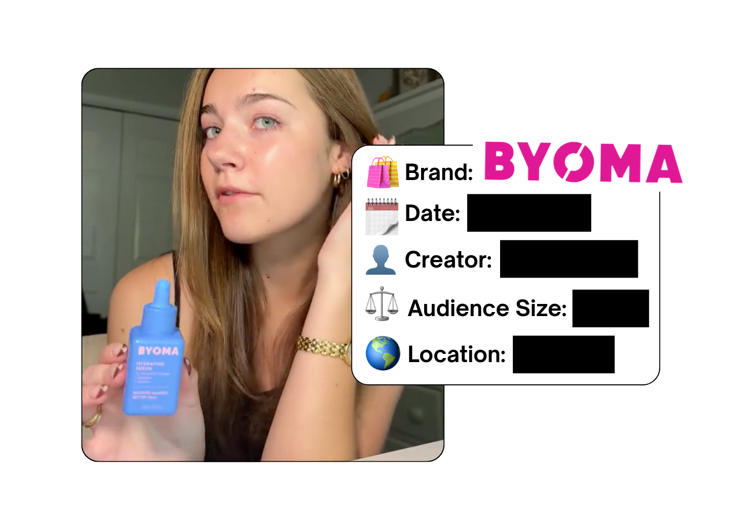 Spotted: BYOMA in a new paid collab