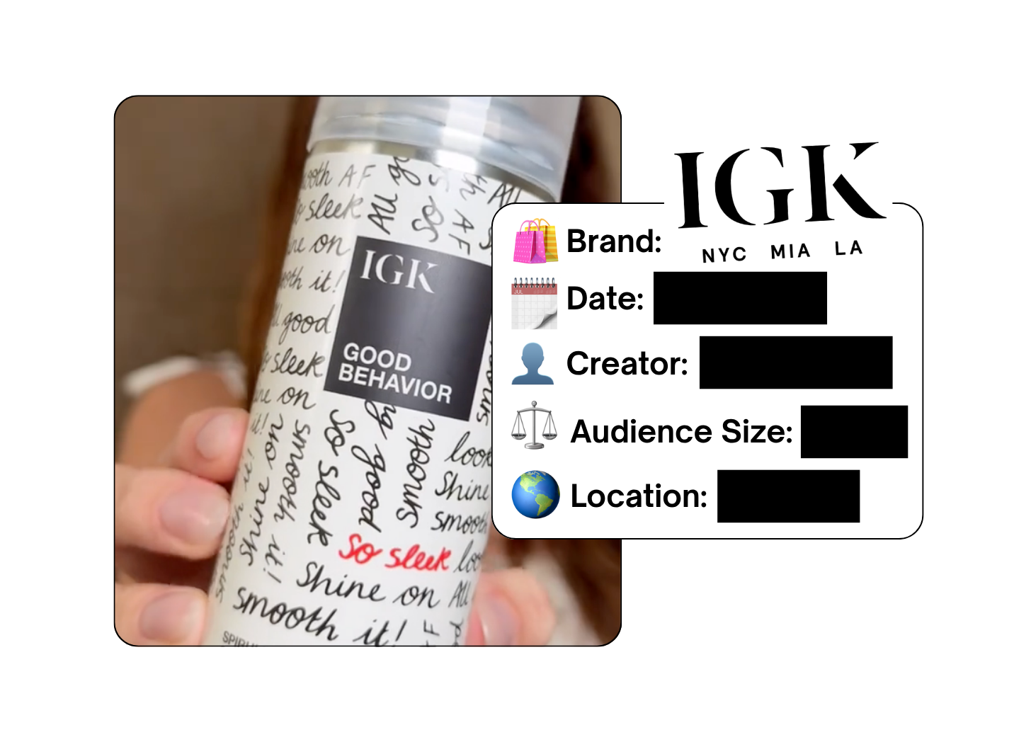 Spotted: IGK Hair in a new paid collab