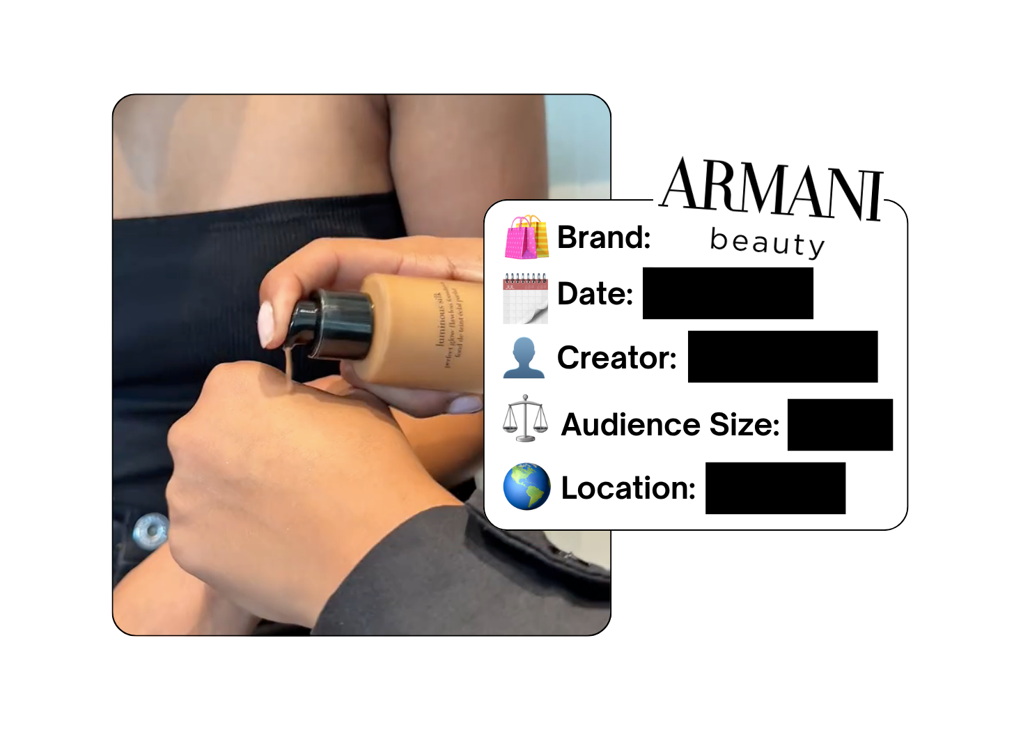 Spotted: Armani Beauty in a new paid collab