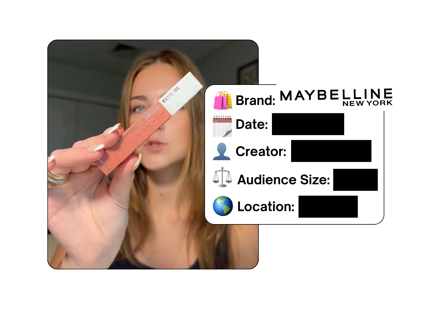 Spotted: Maybelline in a new paid collab