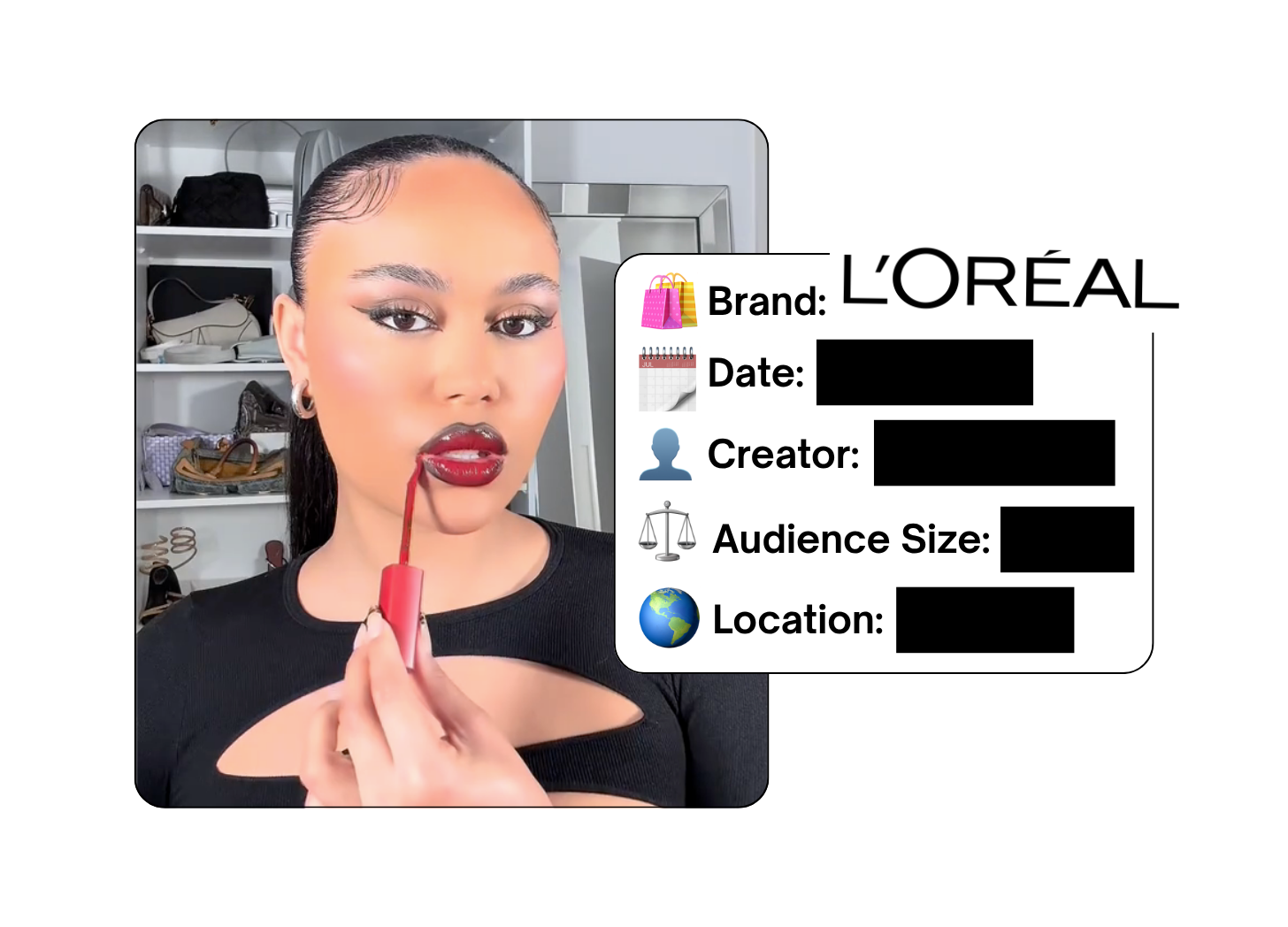 Spotted: L'Oreal in a new paid collab