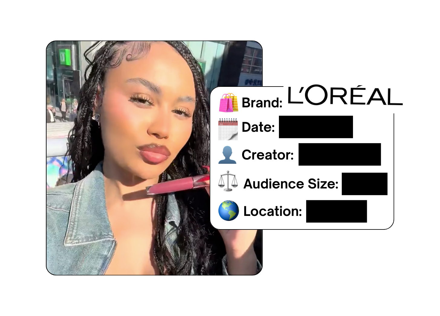 Spotted: L'Oreal in a new paid collab