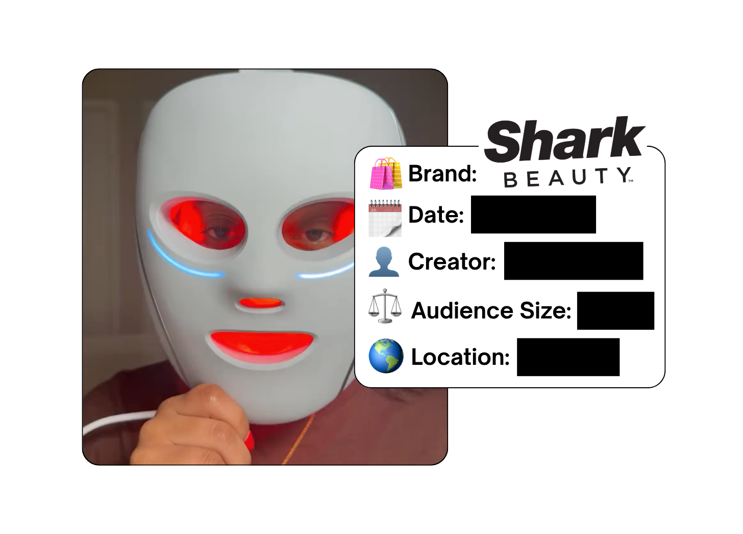 Spotted: Shark Beauty in a new paid collab
