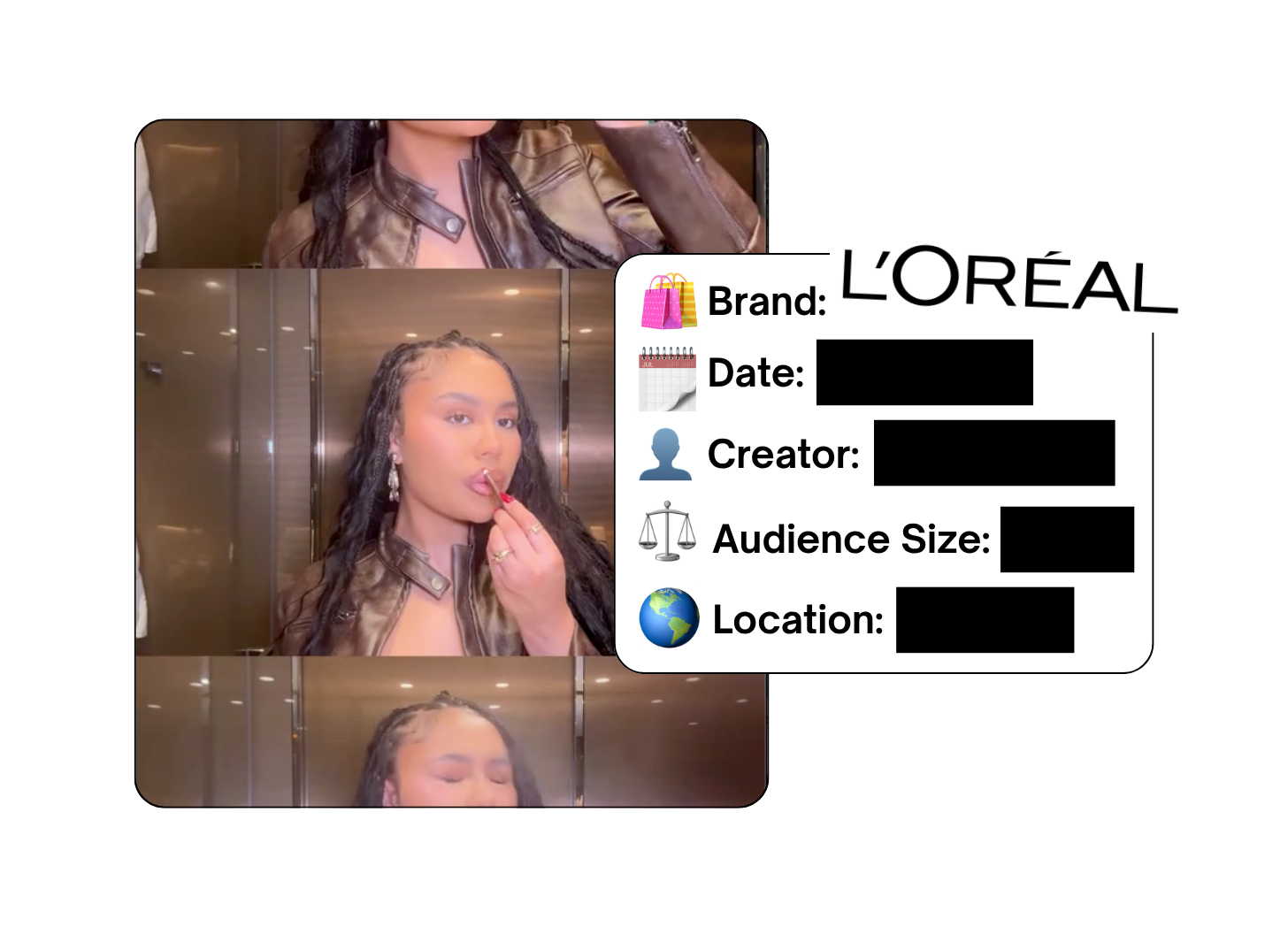 Spotted: L'Oreal in a new paid collab