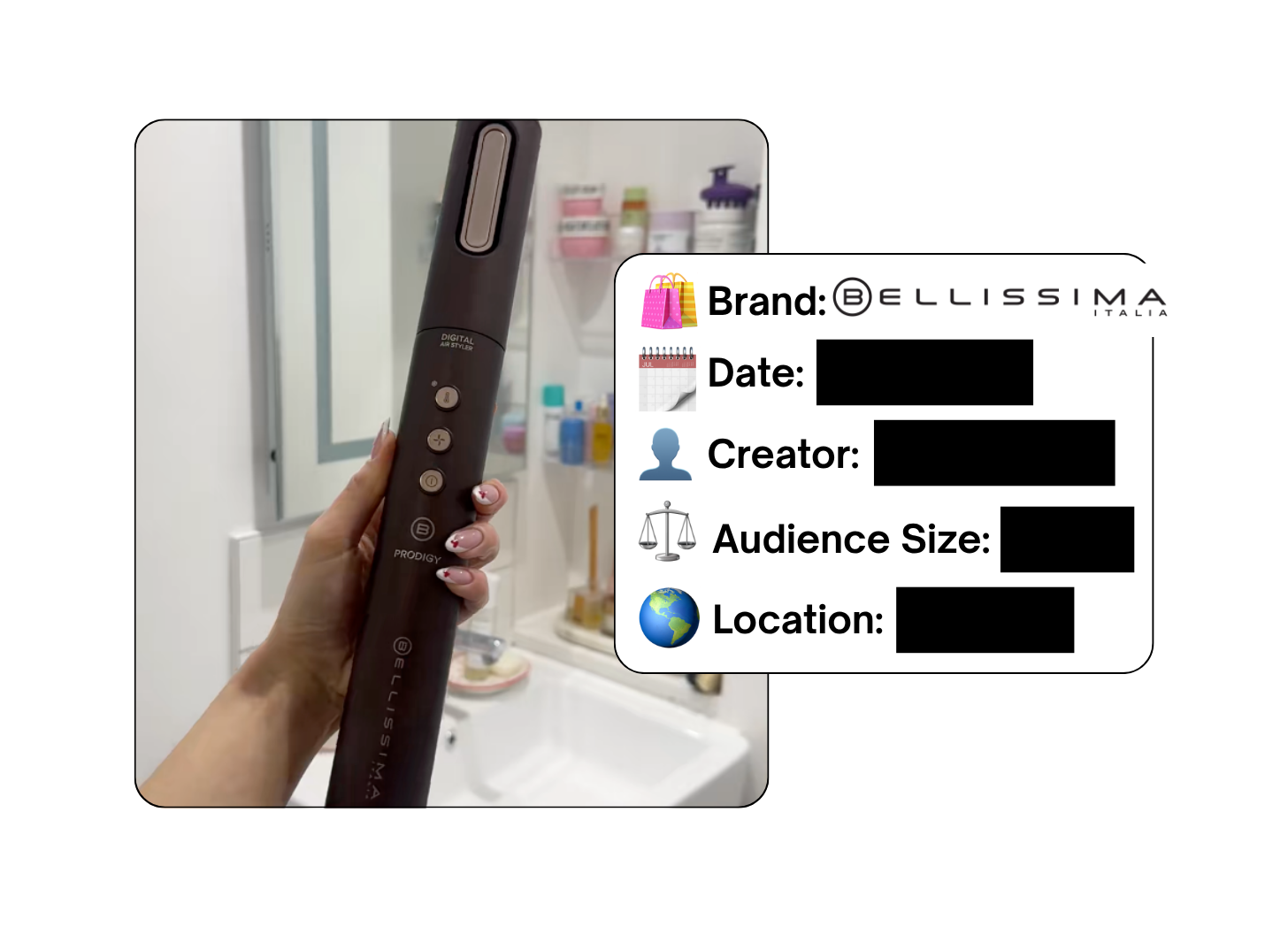 Spotted: Bellissima in a new paid collab