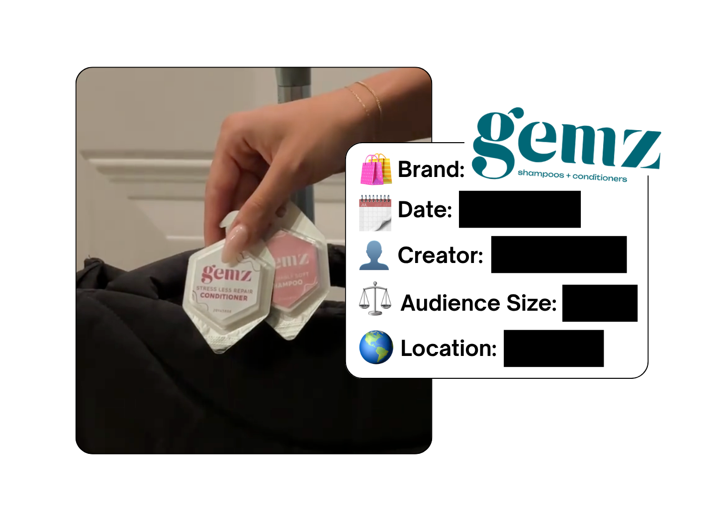 Spotted: Gemz Haircare in a new paid collab