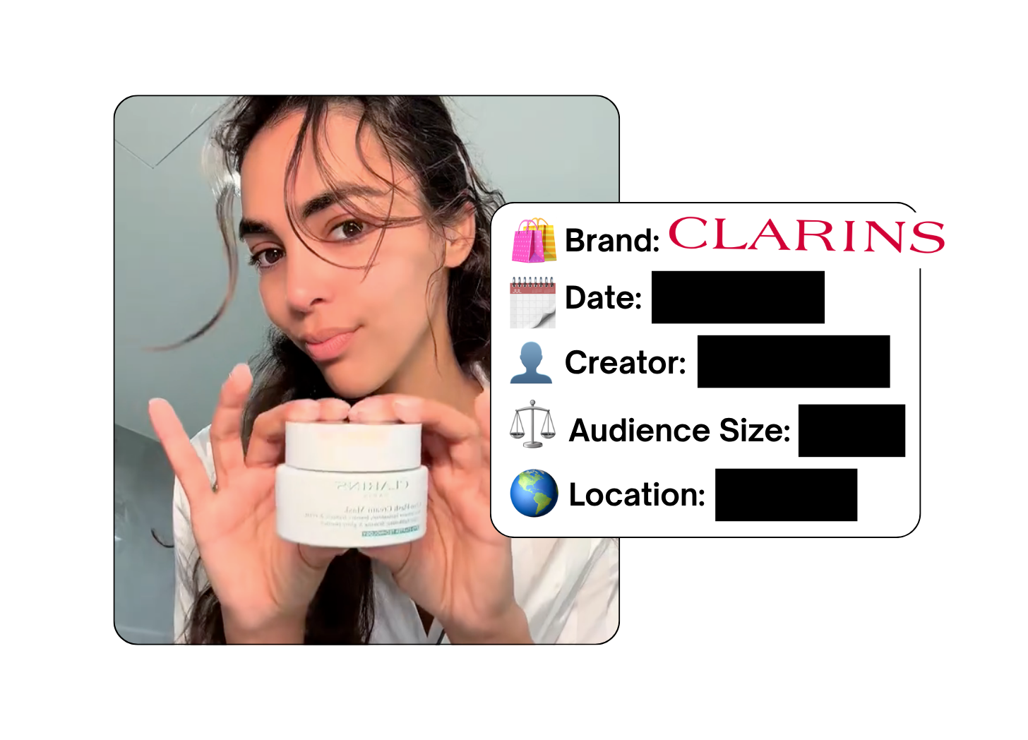 Spotted: Clarins in a new paid collab