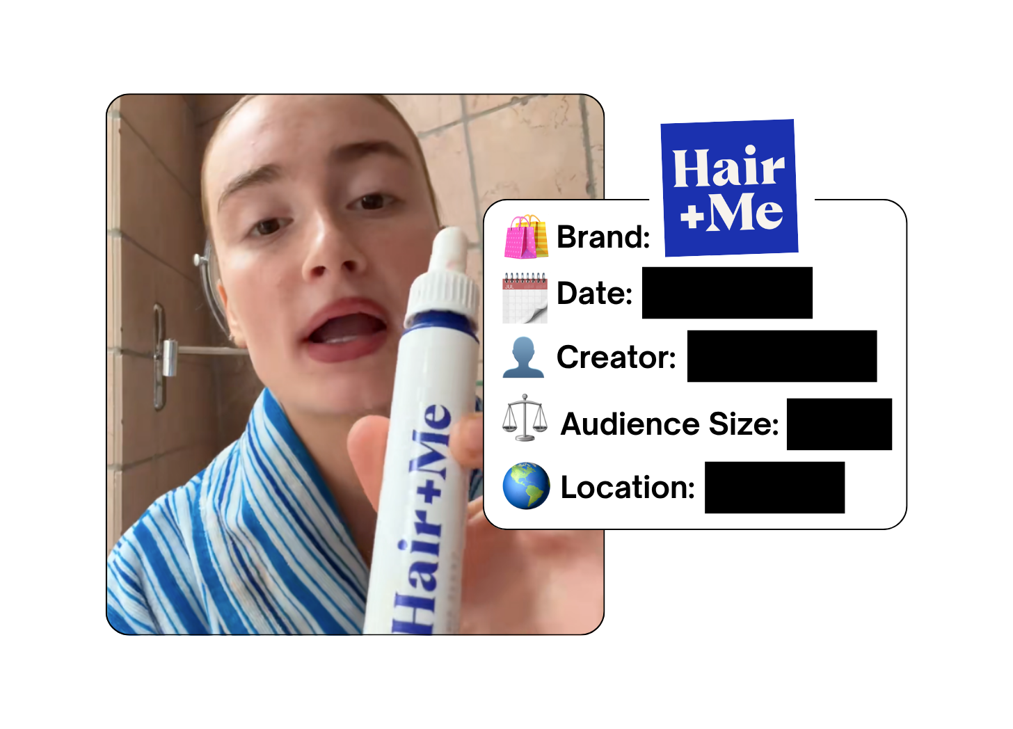 Spotted: Hair + Me in a new paid collab