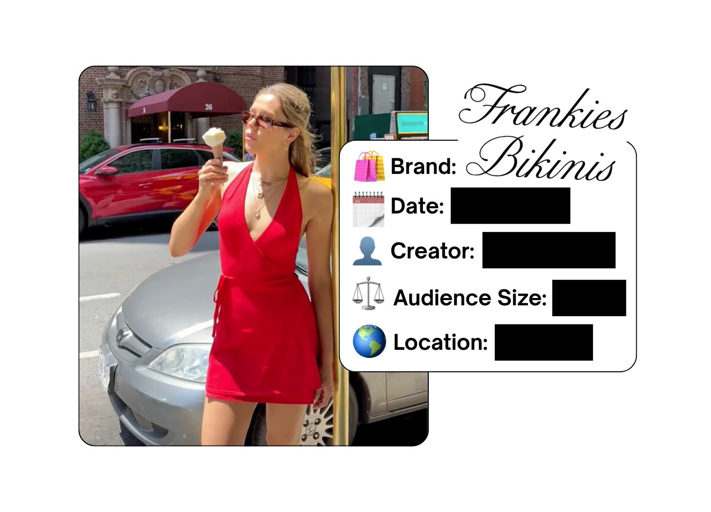 Spotted: Frankies Bikinis in a new paid collab