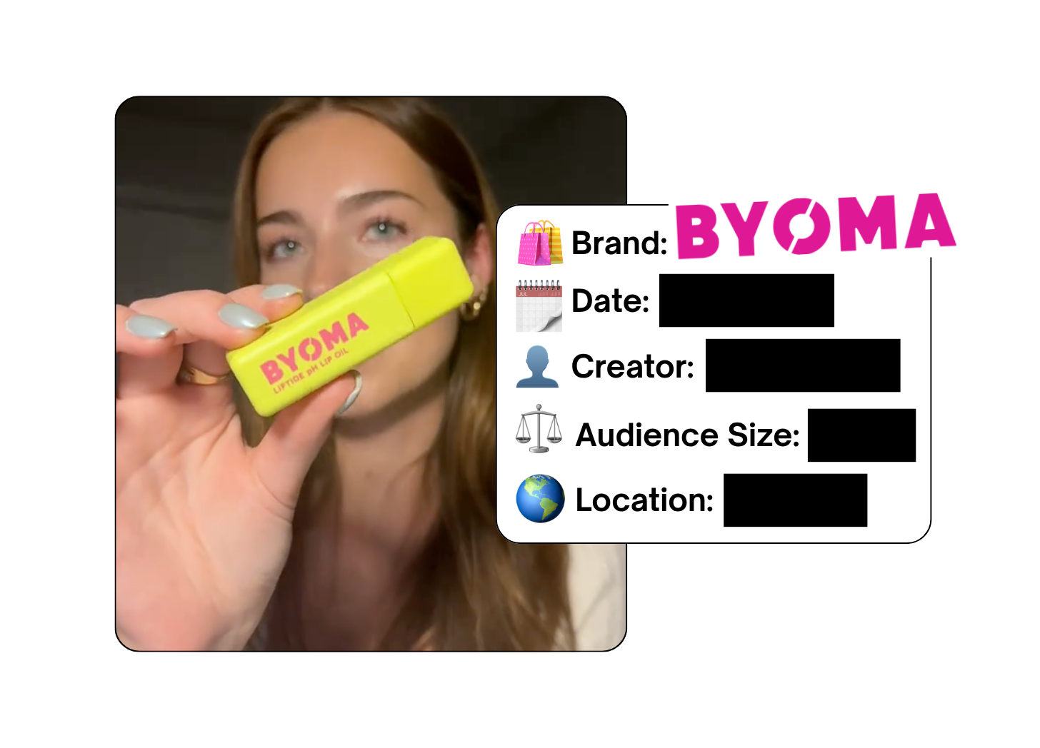 Spotted: BYOMA in a new paid collab