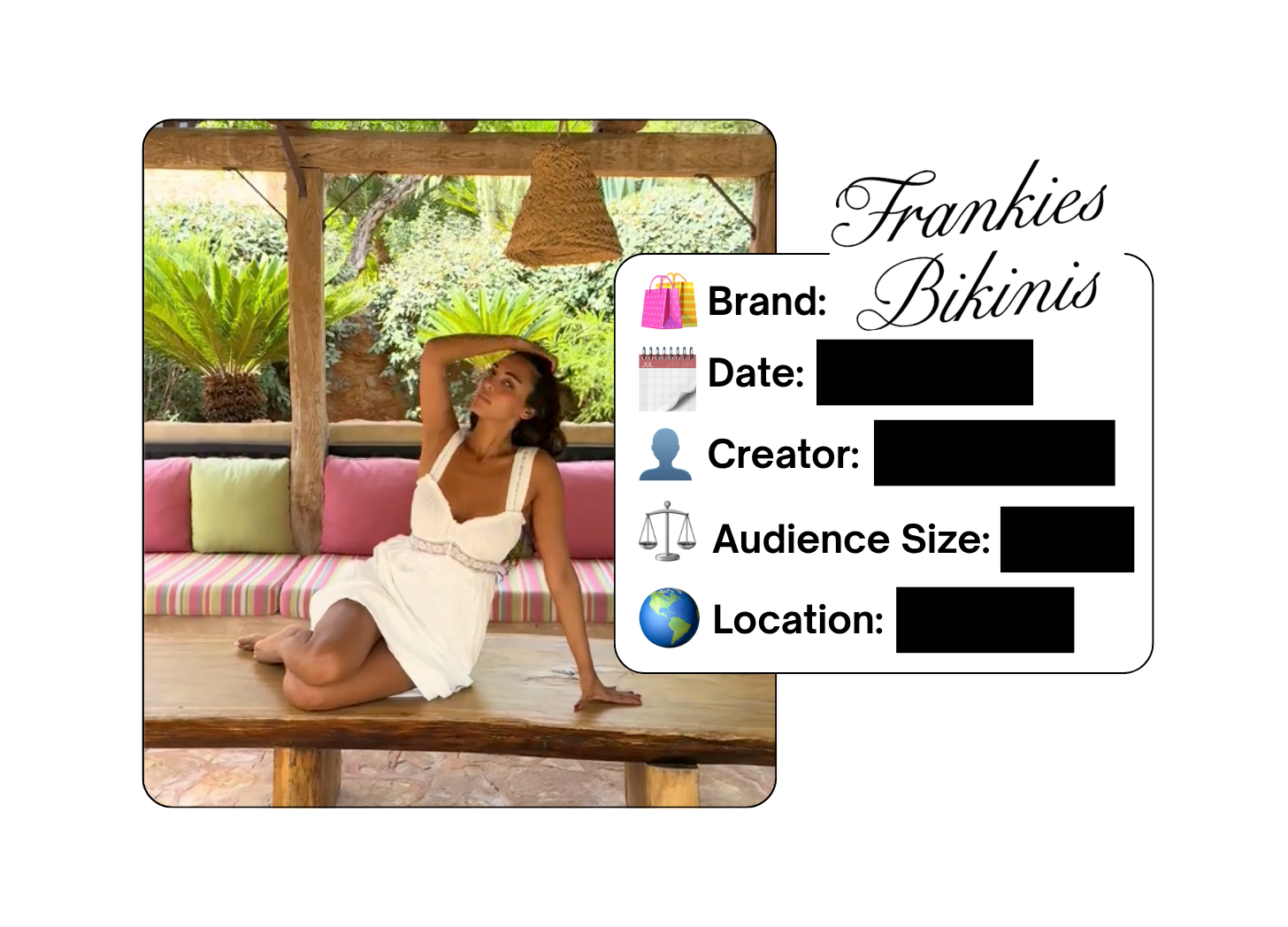 Spotted: Frankies Bikinis in a new paid collab