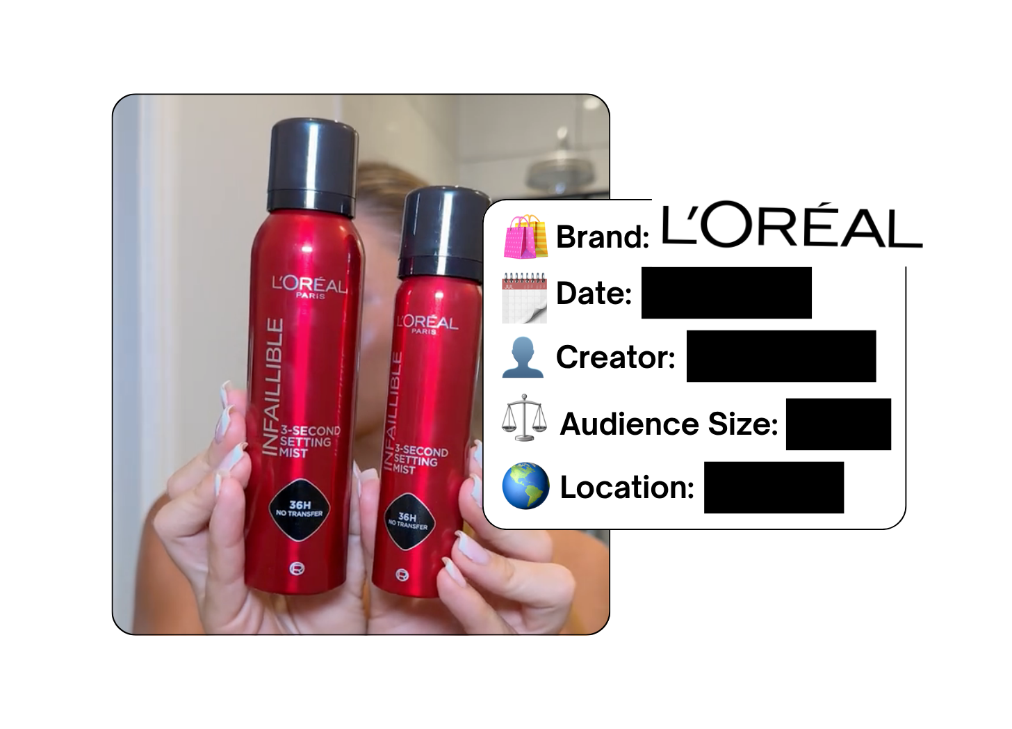 Spotted: L’Oreal in a new paid collab