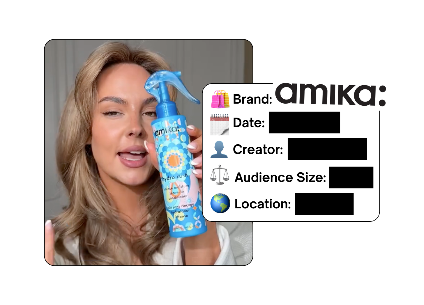 Spotted: Amika in a new paid collab
