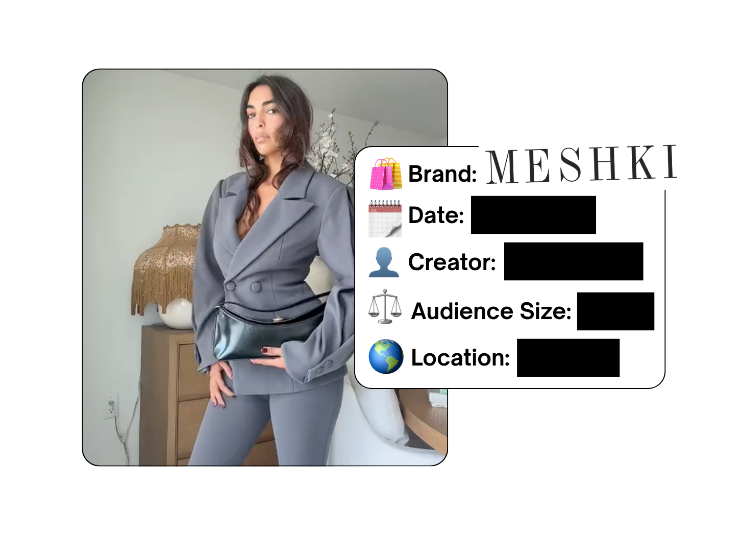Spotted: Meshki in a new paid collab