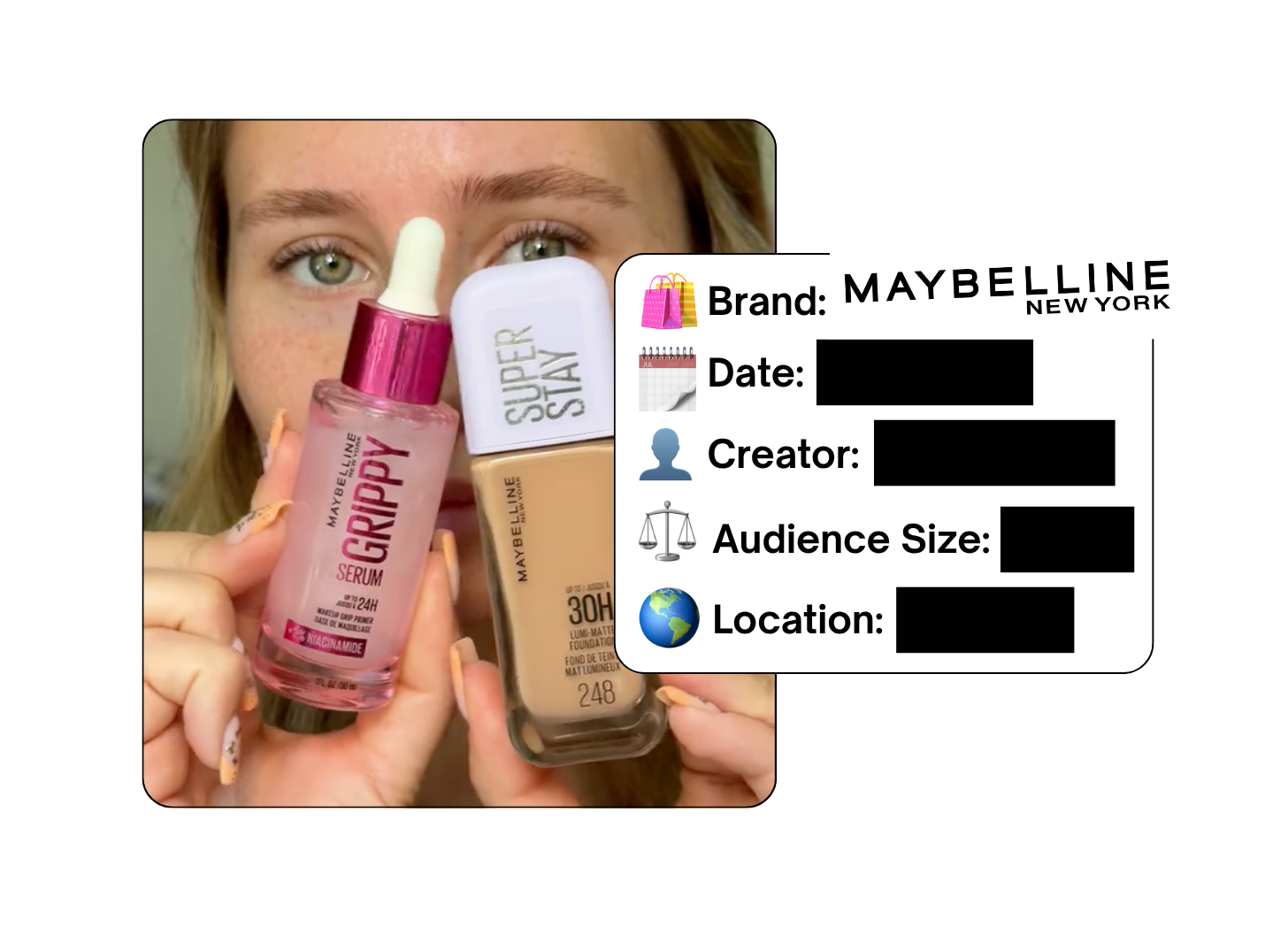 Spotted: Maybelline in a new paid collab