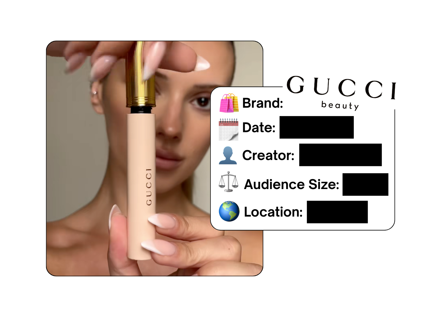 Spotted: Gucci Beauty in a new paid collab