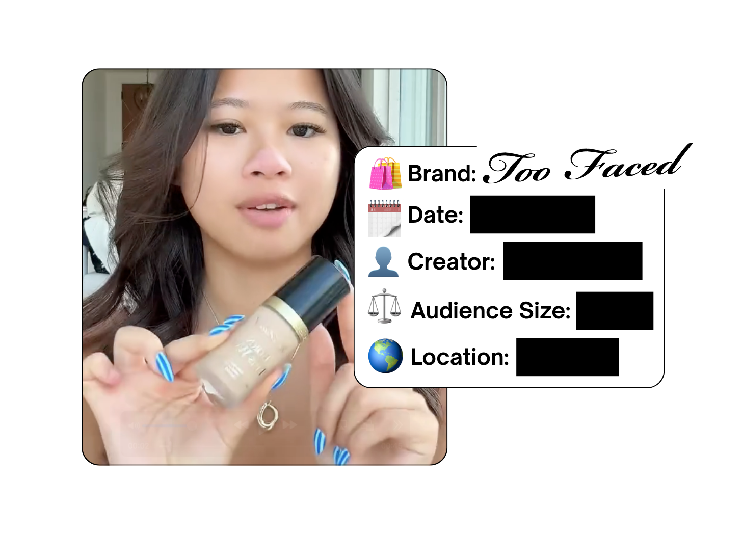 Spotted: Too Faced in a new paid collab