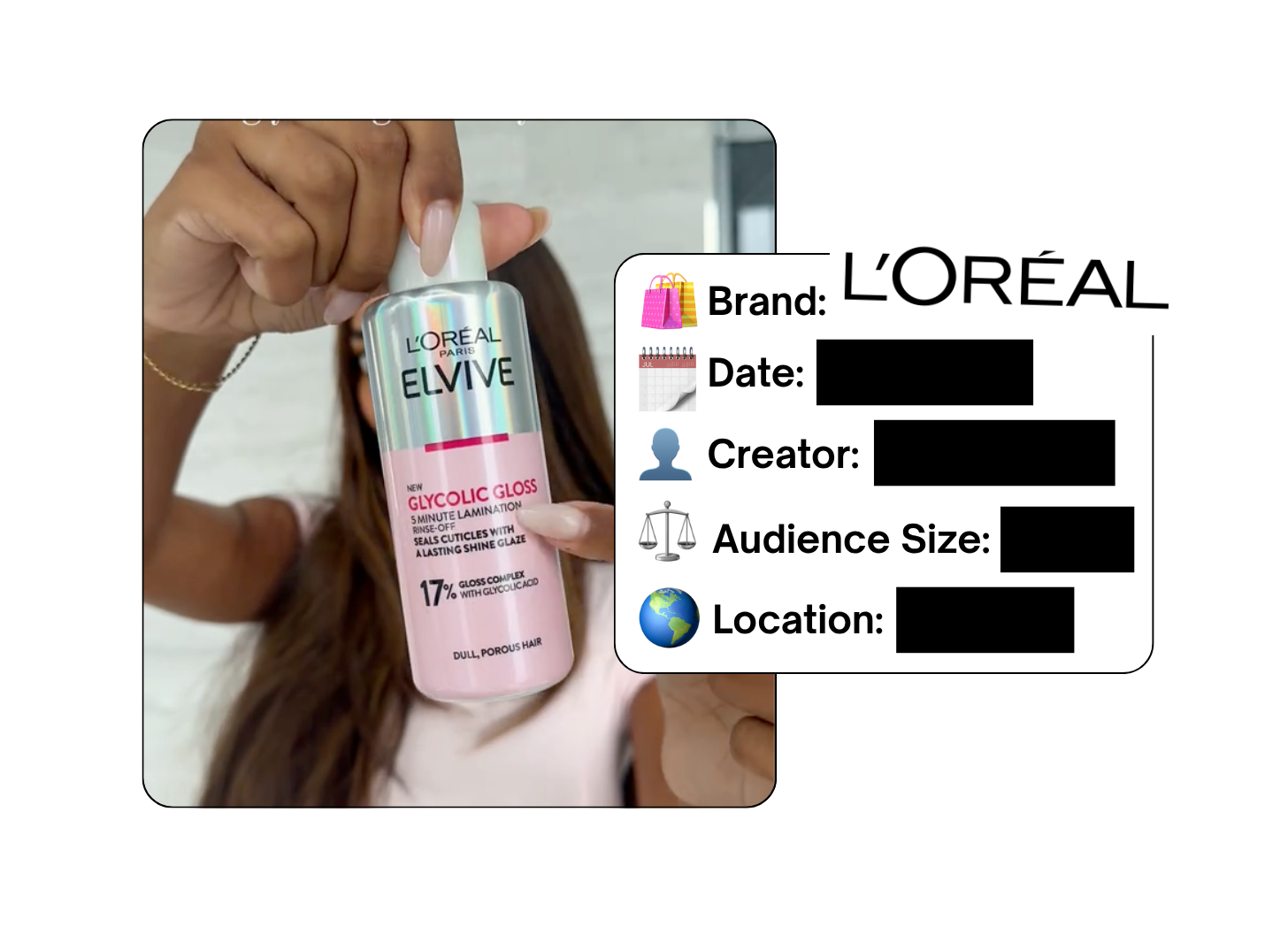 Spotted: L'Oreal in a new paid collab