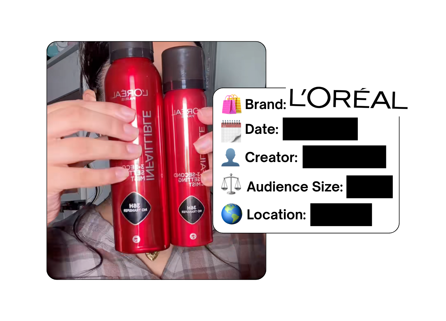 Spotted: L'Oreal in a new paid collab