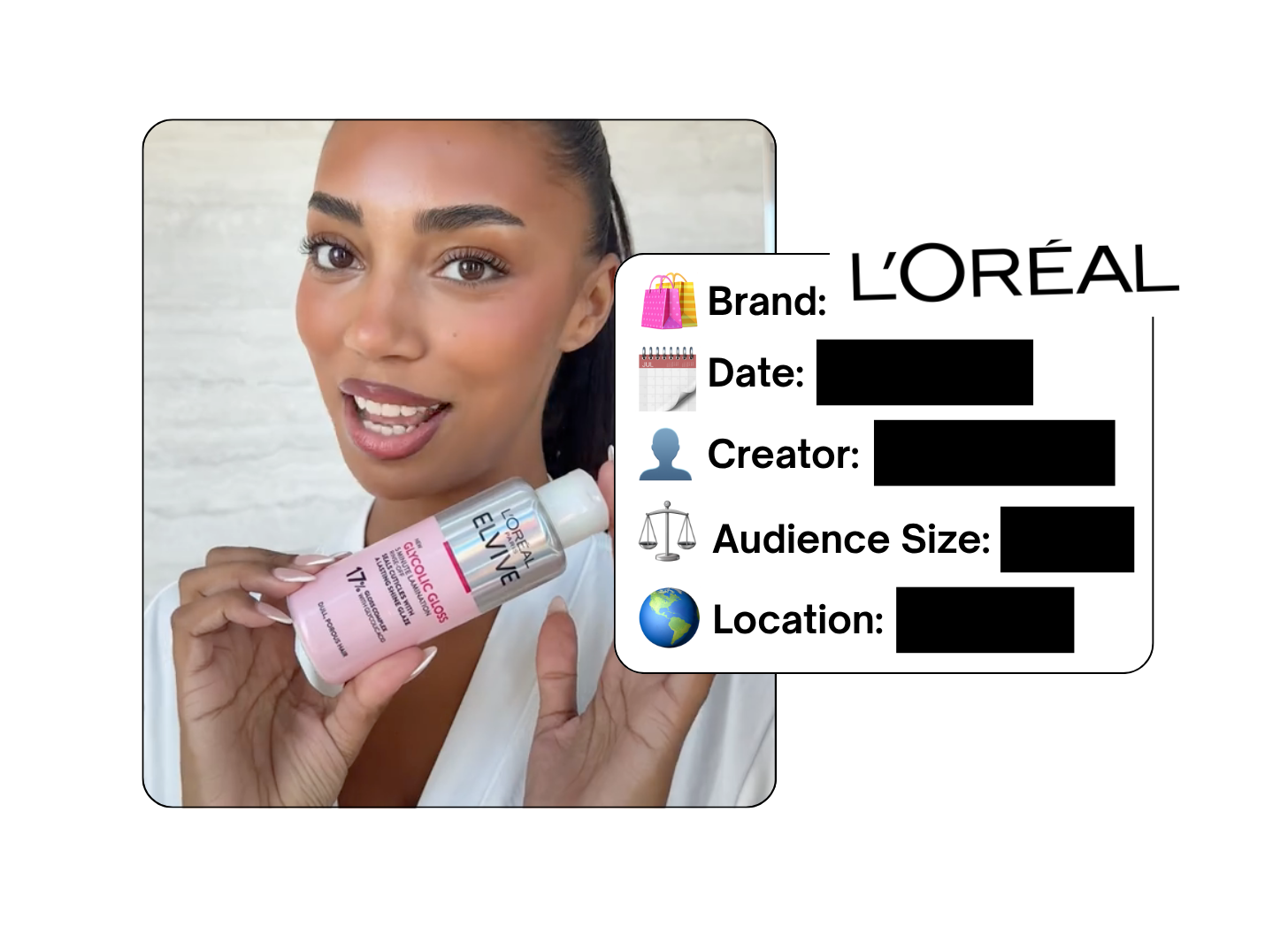 Spotted: L'Oreal in a new paid collab