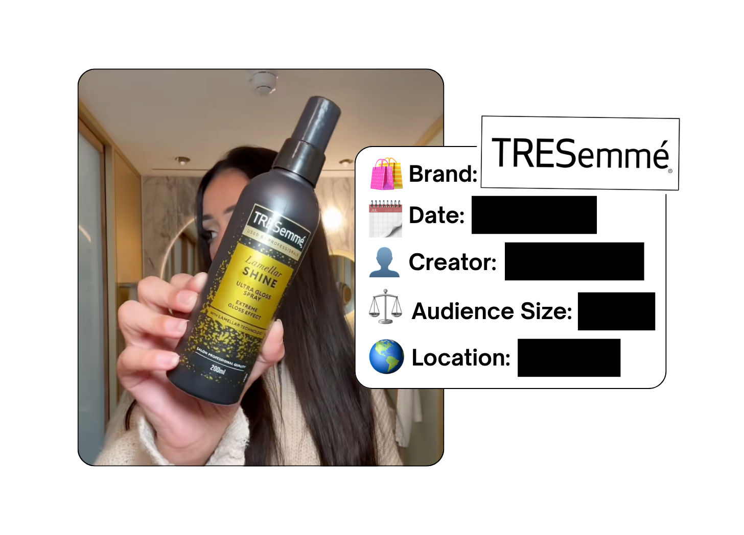 Spotted: TRESemmé in a new paid collab